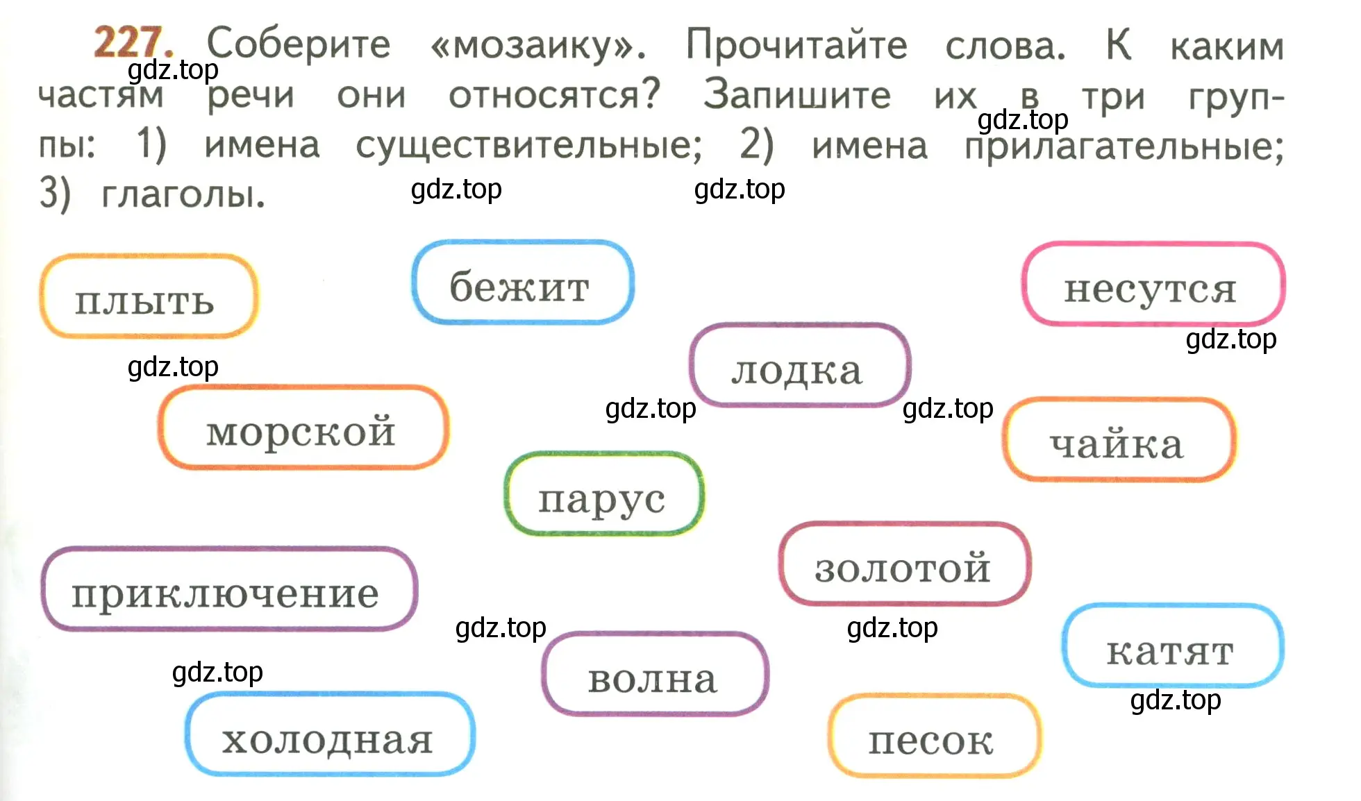 Условие номер 227 (страница 131) гдз по русскому языку 3 класс Климанова, Бабушкина, учебник 1 часть