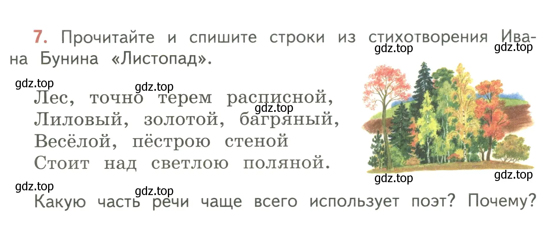 Условие номер 7 (страница 10) гдз по русскому языку 3 класс Климанова, Бабушкина, учебник 1 часть