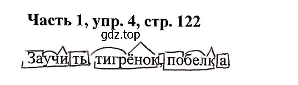 Решение номер 4 (страница 122) гдз по русскому языку 3 класс Климанова, Бабушкина, учебник 1 часть