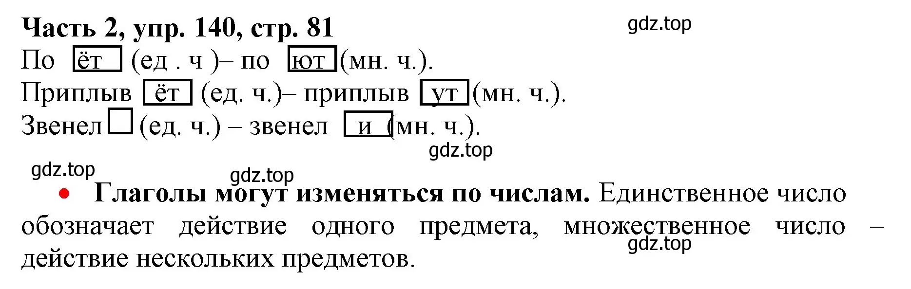 Решение номер 140 (страница 81) гдз по русскому языку 3 класс Климанова, Бабушкина, учебник 2 часть