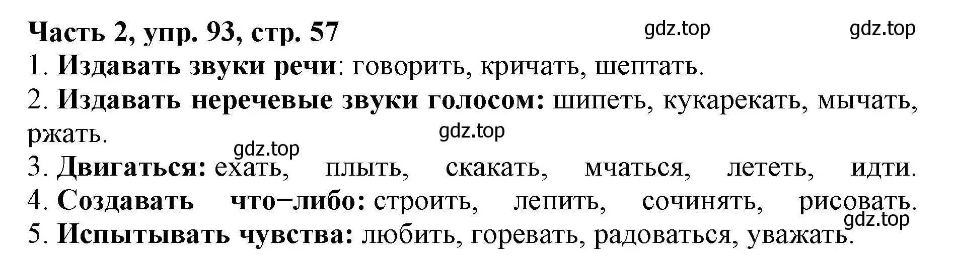 Решение номер 93 (страница 57) гдз по русскому языку 3 класс Климанова, Бабушкина, учебник 2 часть