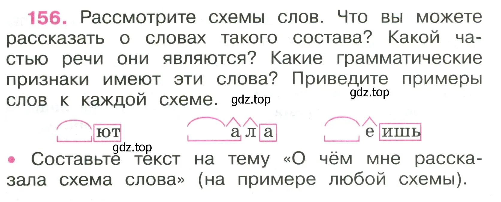 Условие номер 156 (страница 68) гдз по русскому языку 4 класс Канакина, рабочая тетрадь 2 часть