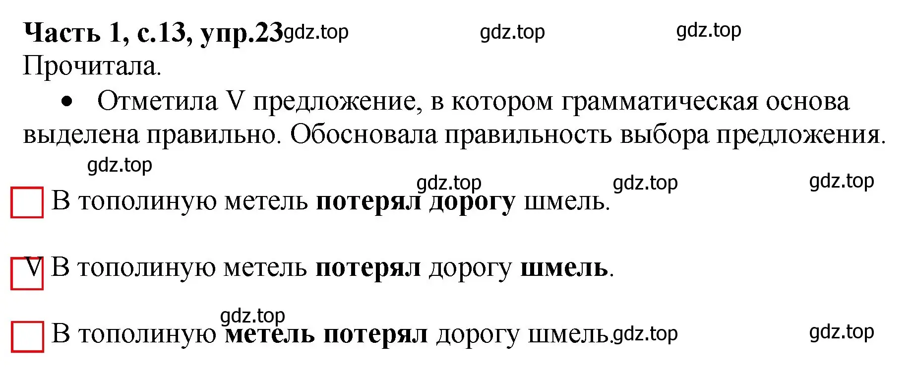 Решение номер 23 (страница 13) гдз по русскому языку 4 класс Канакина, рабочая тетрадь 1 часть