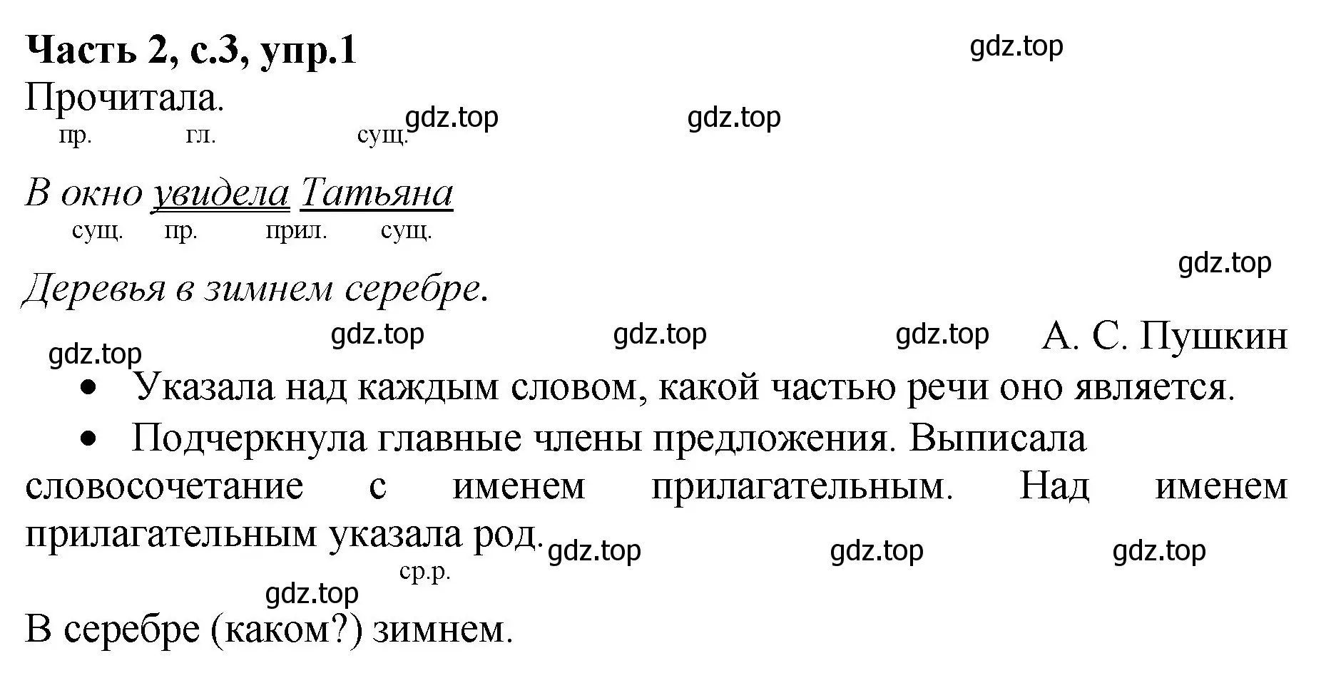 Решение номер 1 (страница 3) гдз по русскому языку 4 класс Канакина, рабочая тетрадь 2 часть