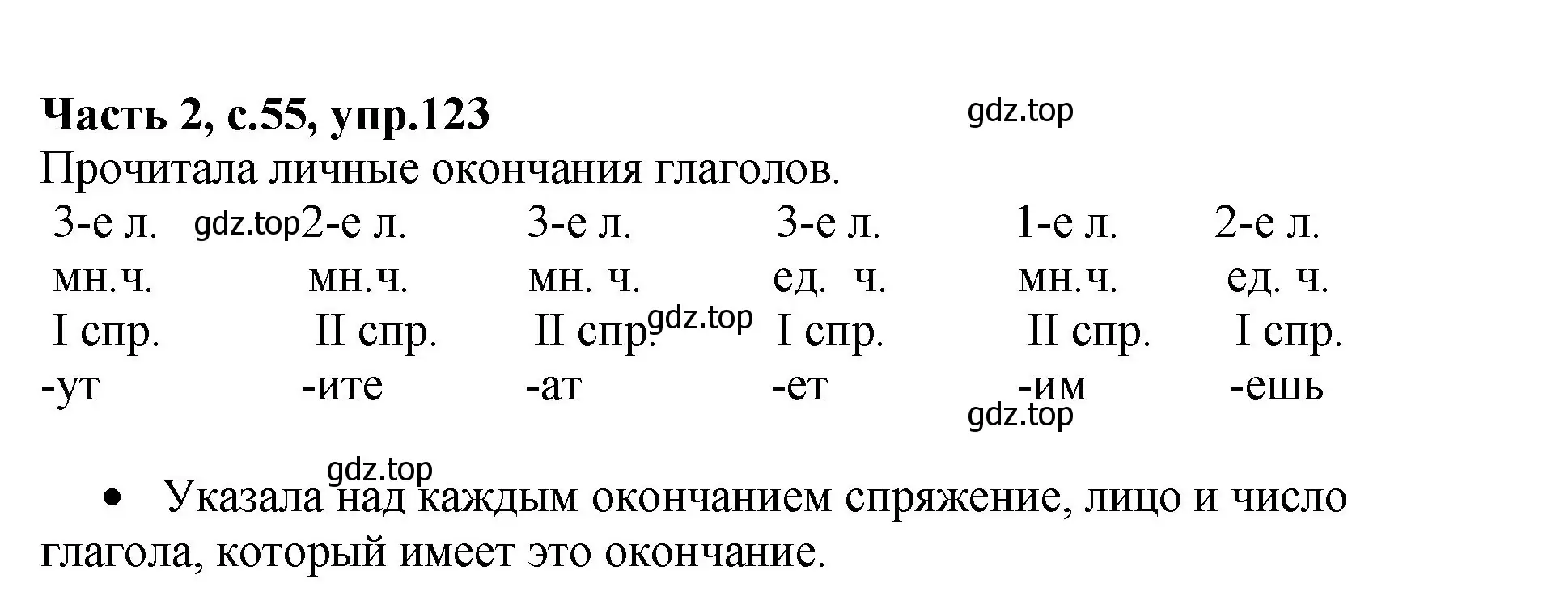 Решение номер 123 (страница 55) гдз по русскому языку 4 класс Канакина, рабочая тетрадь 2 часть