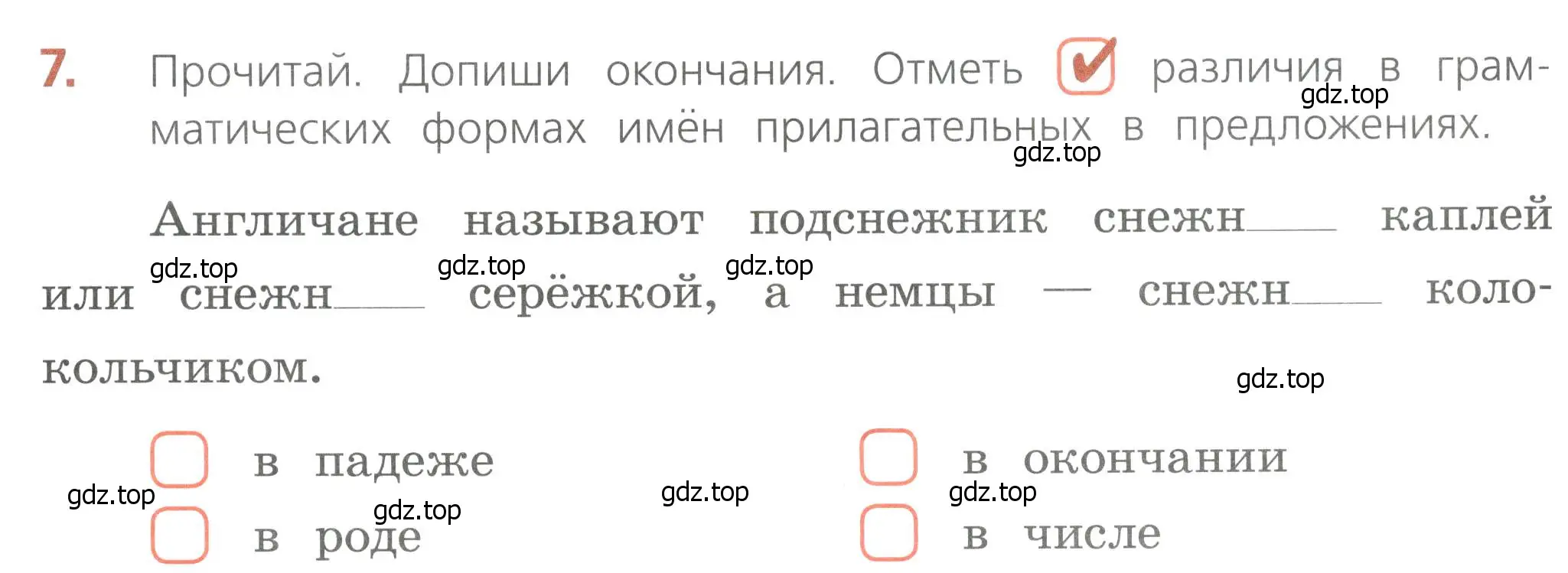 Условие номер 7 (страница 49) гдз по русскому языку 4 класс Канакина, тетрадь учебных достижений