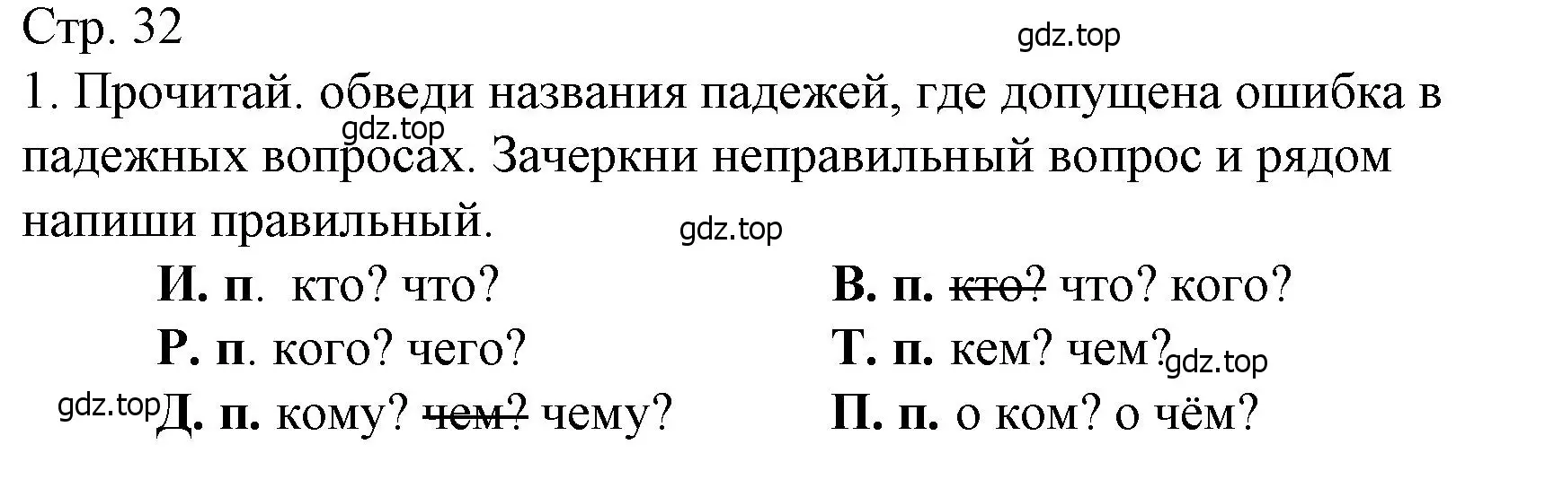 Решение номер 1 (страница 32) гдз по русскому языку 4 класс Канакина, тетрадь учебных достижений