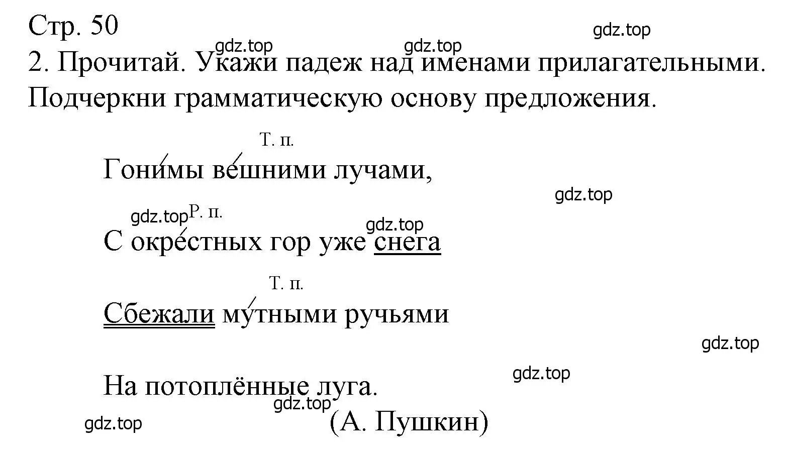 Решение номер 2 (страница 50) гдз по русскому языку 4 класс Канакина, тетрадь учебных достижений