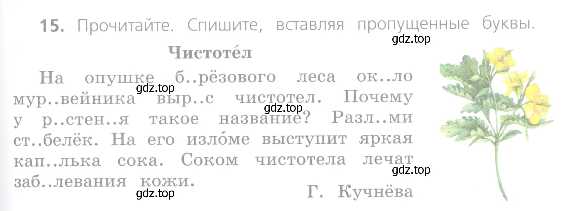 Условие номер 15 (страница 13) гдз по русскому языку 4 класс Канакина, Горецкий, учебник 1 часть