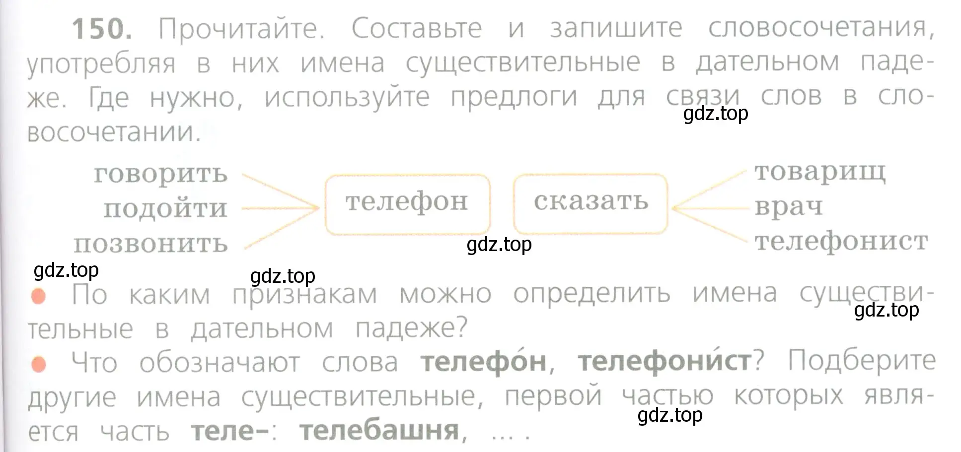 Условие номер 150 (страница 85) гдз по русскому языку 4 класс Канакина, Горецкий, учебник 1 часть