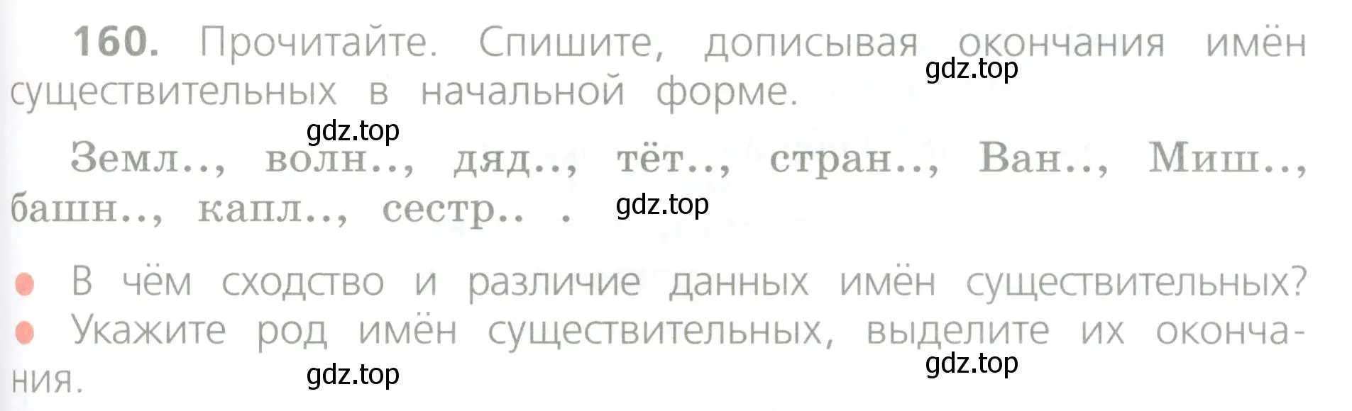 Условие номер 160 (страница 89) гдз по русскому языку 4 класс Канакина, Горецкий, учебник 1 часть