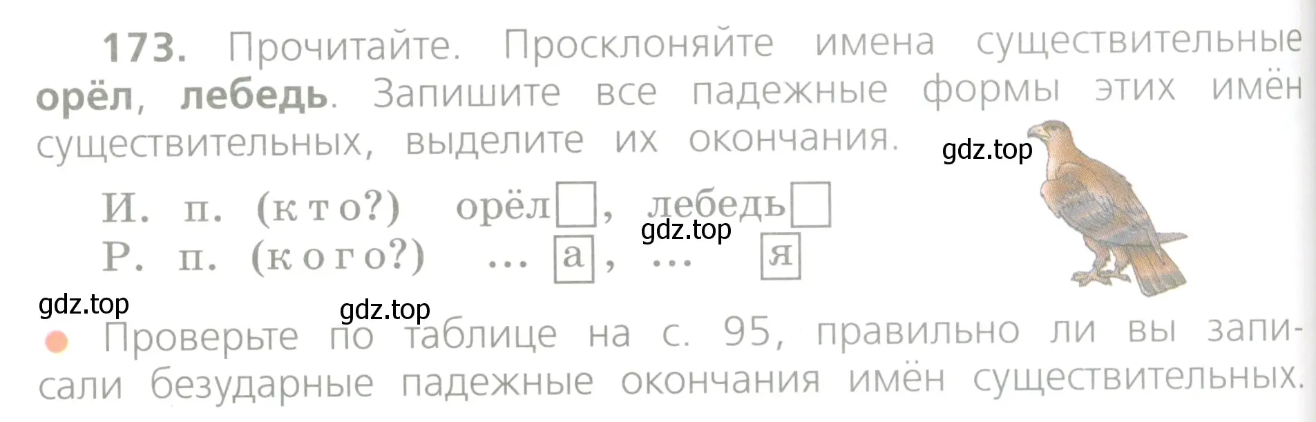 Условие номер 173 (страница 96) гдз по русскому языку 4 класс Канакина, Горецкий, учебник 1 часть