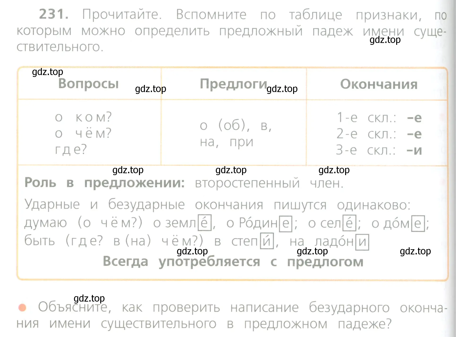 Условие номер 231 (страница 120) гдз по русскому языку 4 класс Канакина, Горецкий, учебник 1 часть