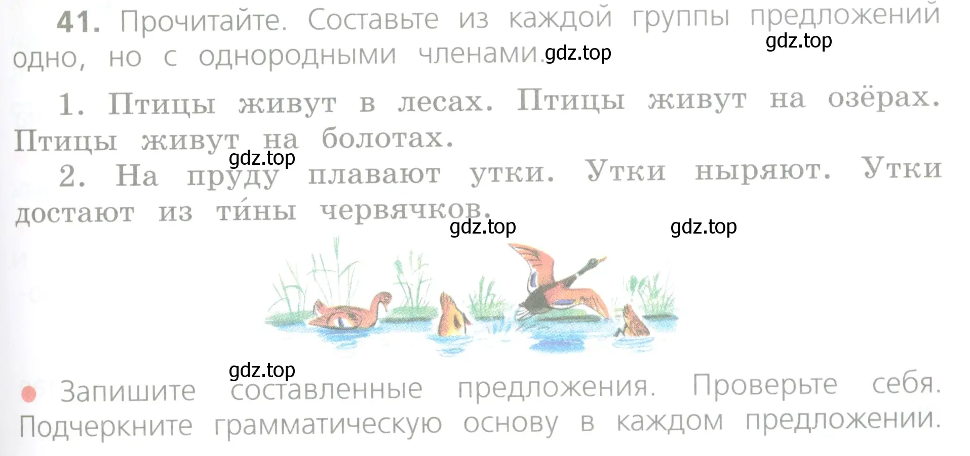 Условие номер 41 (страница 29) гдз по русскому языку 4 класс Канакина, Горецкий, учебник 1 часть