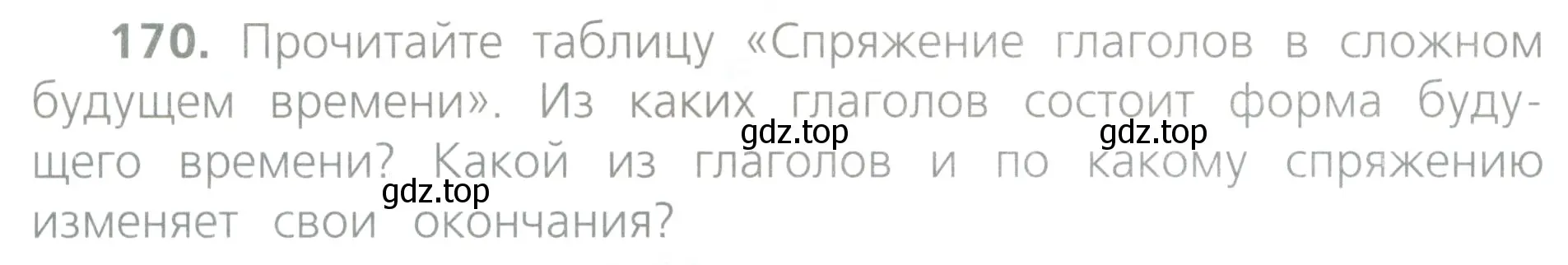 Условие номер 170 (страница 87) гдз по русскому языку 4 класс Канакина, Горецкий, учебник 2 часть