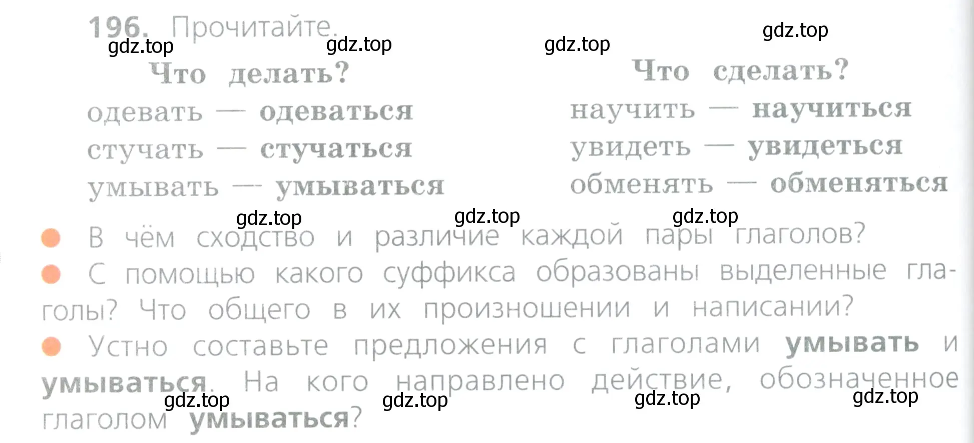 Условие номер 196 (страница 98) гдз по русскому языку 4 класс Канакина, Горецкий, учебник 2 часть