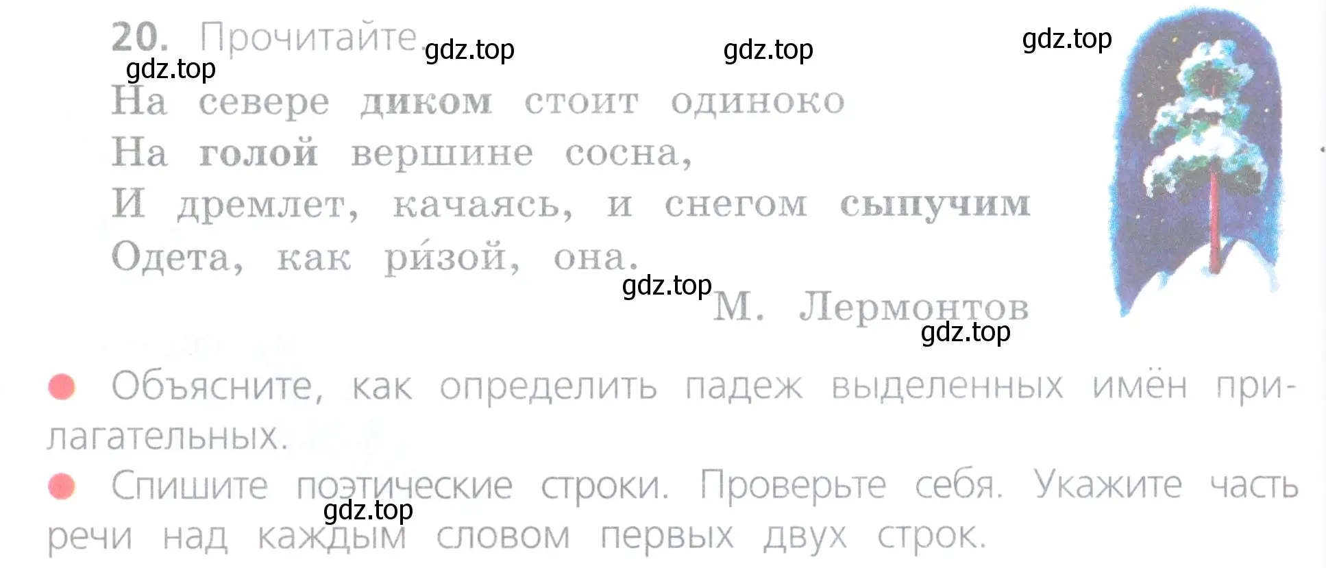 Условие номер 20 (страница 12) гдз по русскому языку 4 класс Канакина, Горецкий, учебник 2 часть