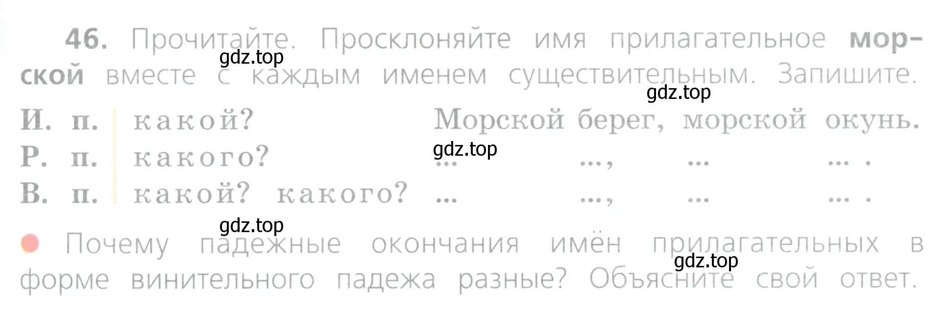 Условие номер 46 (страница 23) гдз по русскому языку 4 класс Канакина, Горецкий, учебник 2 часть