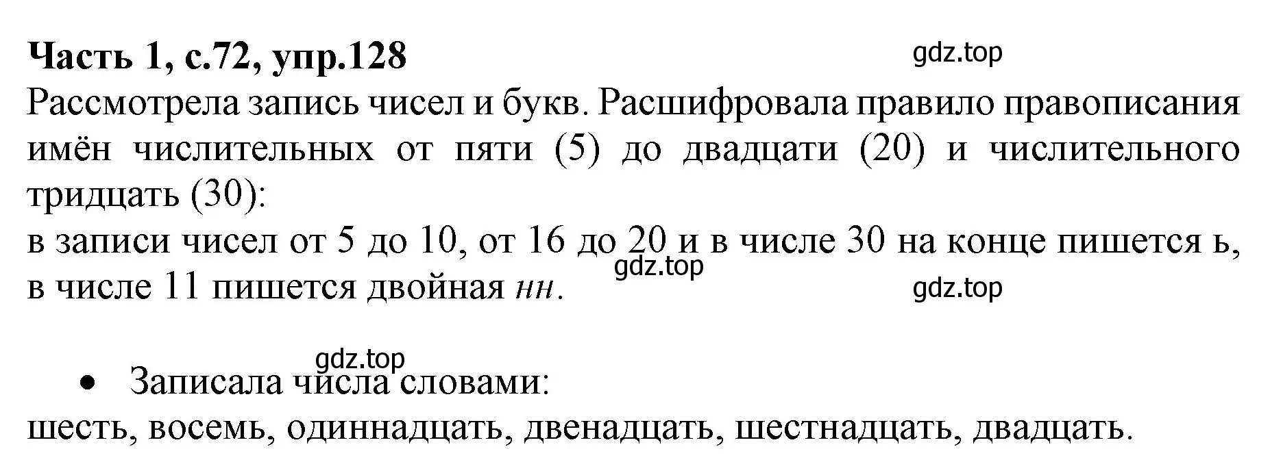 Решение номер 128 (страница 72) гдз по русскому языку 4 класс Канакина, Горецкий, учебник 1 часть