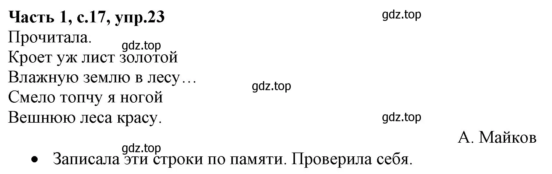 Решение номер 23 (страница 17) гдз по русскому языку 4 класс Канакина, Горецкий, учебник 1 часть