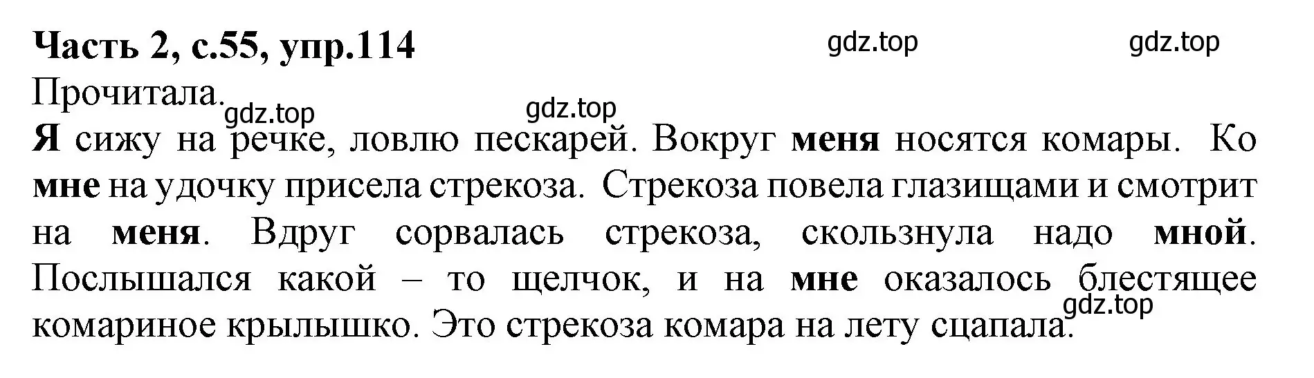 Решение номер 114 (страница 55) гдз по русскому языку 4 класс Канакина, Горецкий, учебник 2 часть