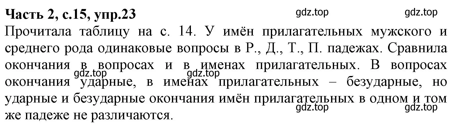 Решение номер 23 (страница 15) гдз по русскому языку 4 класс Канакина, Горецкий, учебник 2 часть