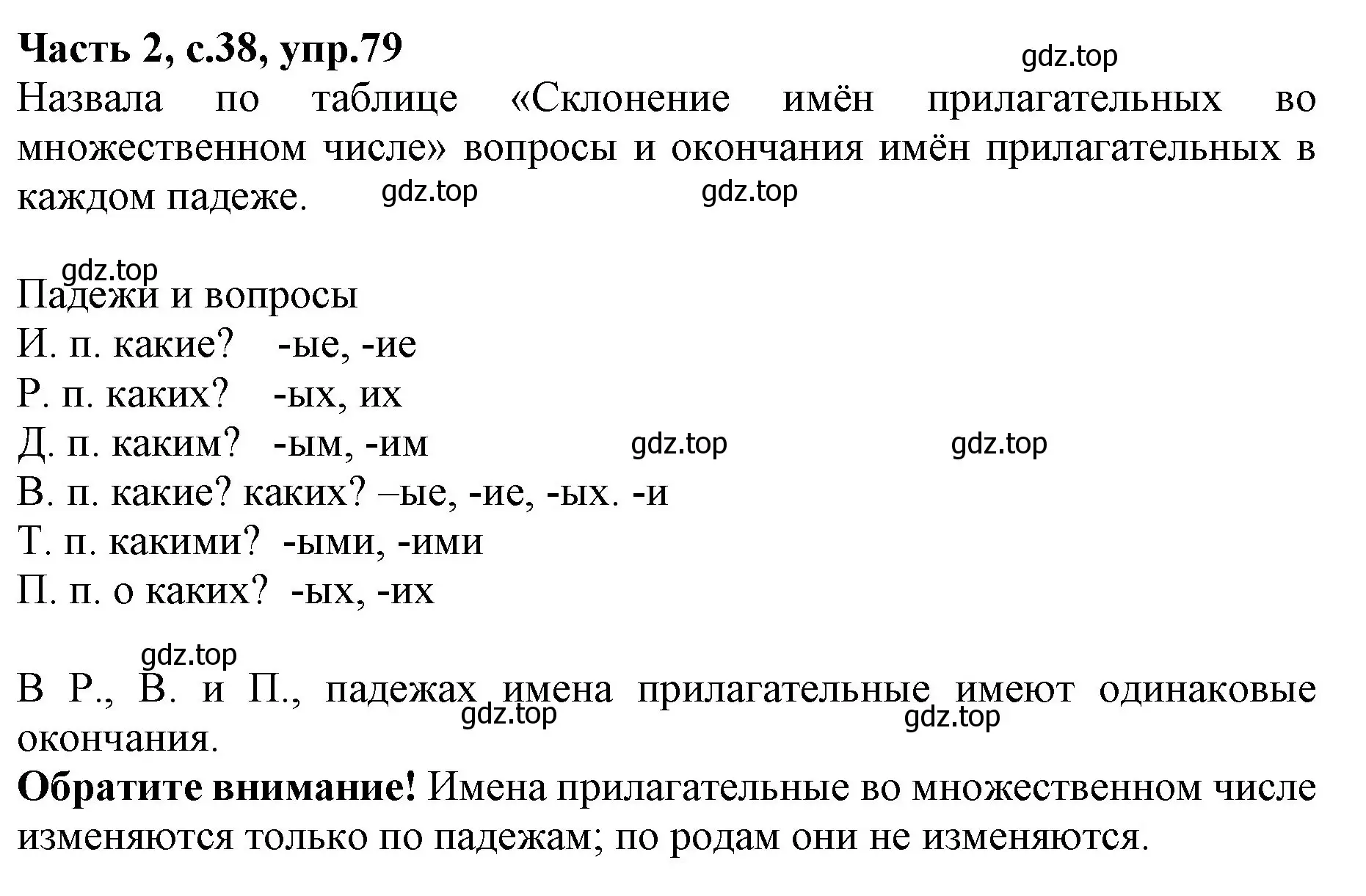 Решение номер 79 (страница 38) гдз по русскому языку 4 класс Канакина, Горецкий, учебник 2 часть