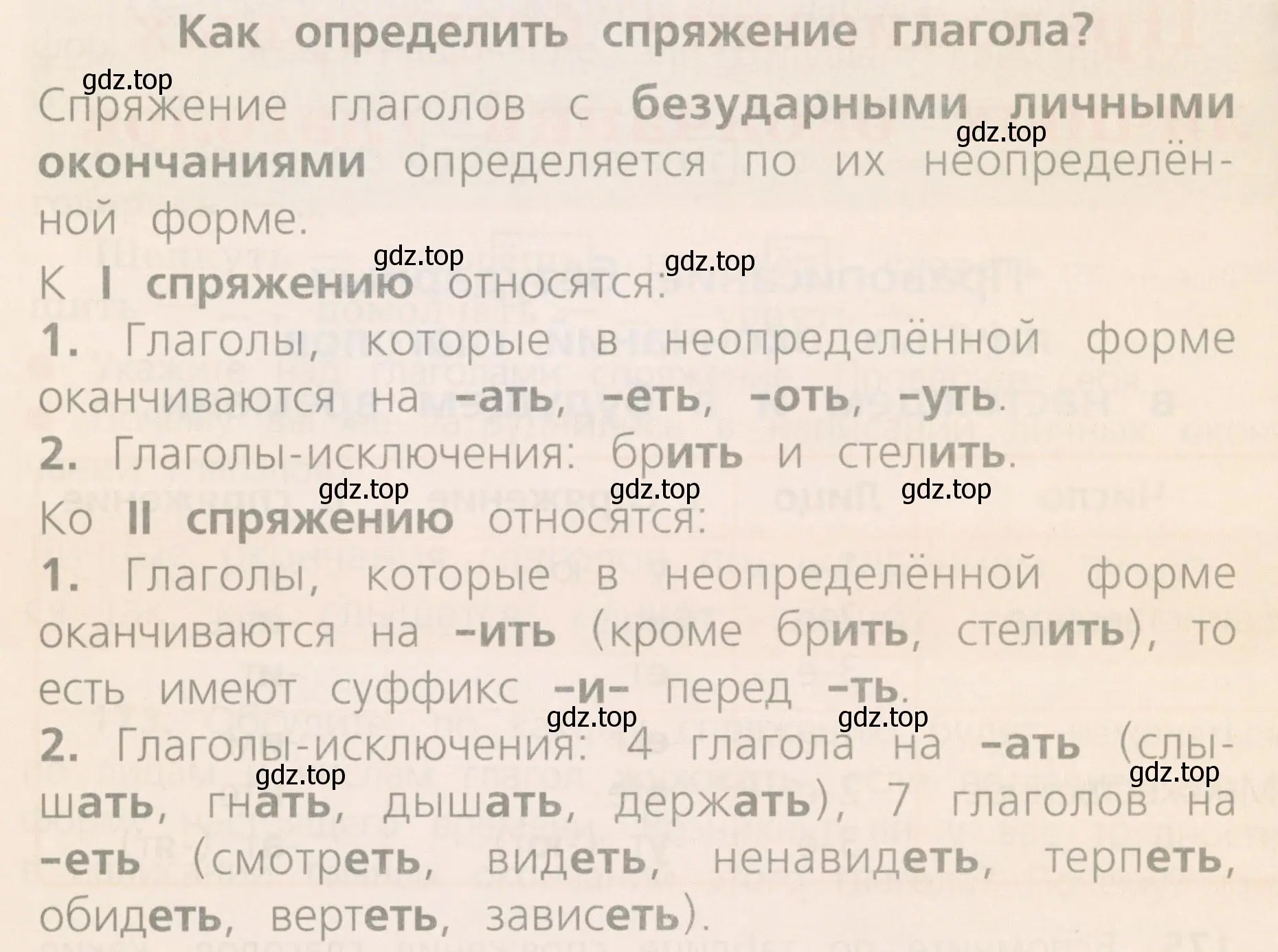 Какие глаголы с безударными личными окончаниями относятся к I спряжению? ко II спряжению?