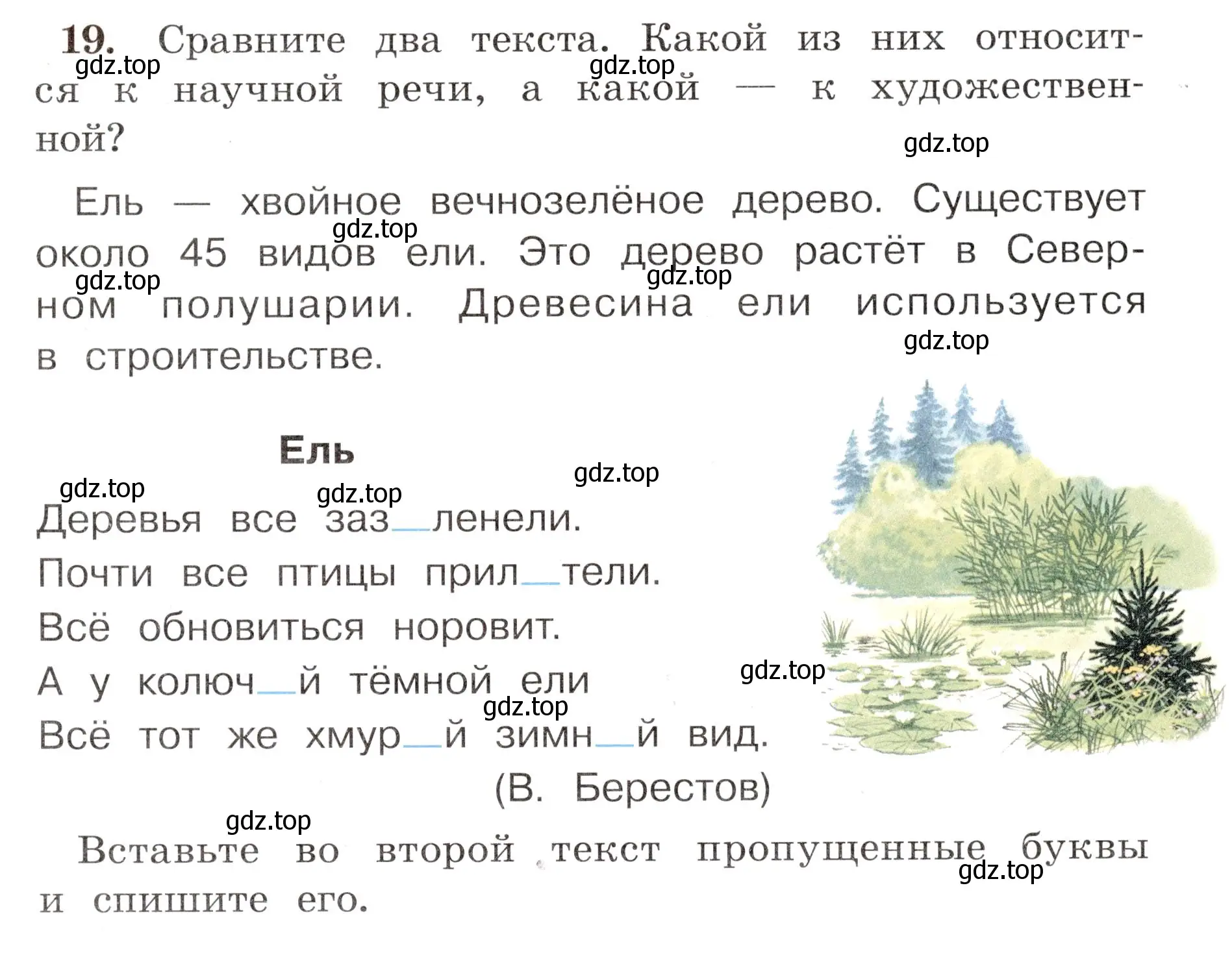 Условие номер 19 (страница 15) гдз по русскому языку 4 класс Климанова, Бабушкина, рабочая тетрадь 1 часть