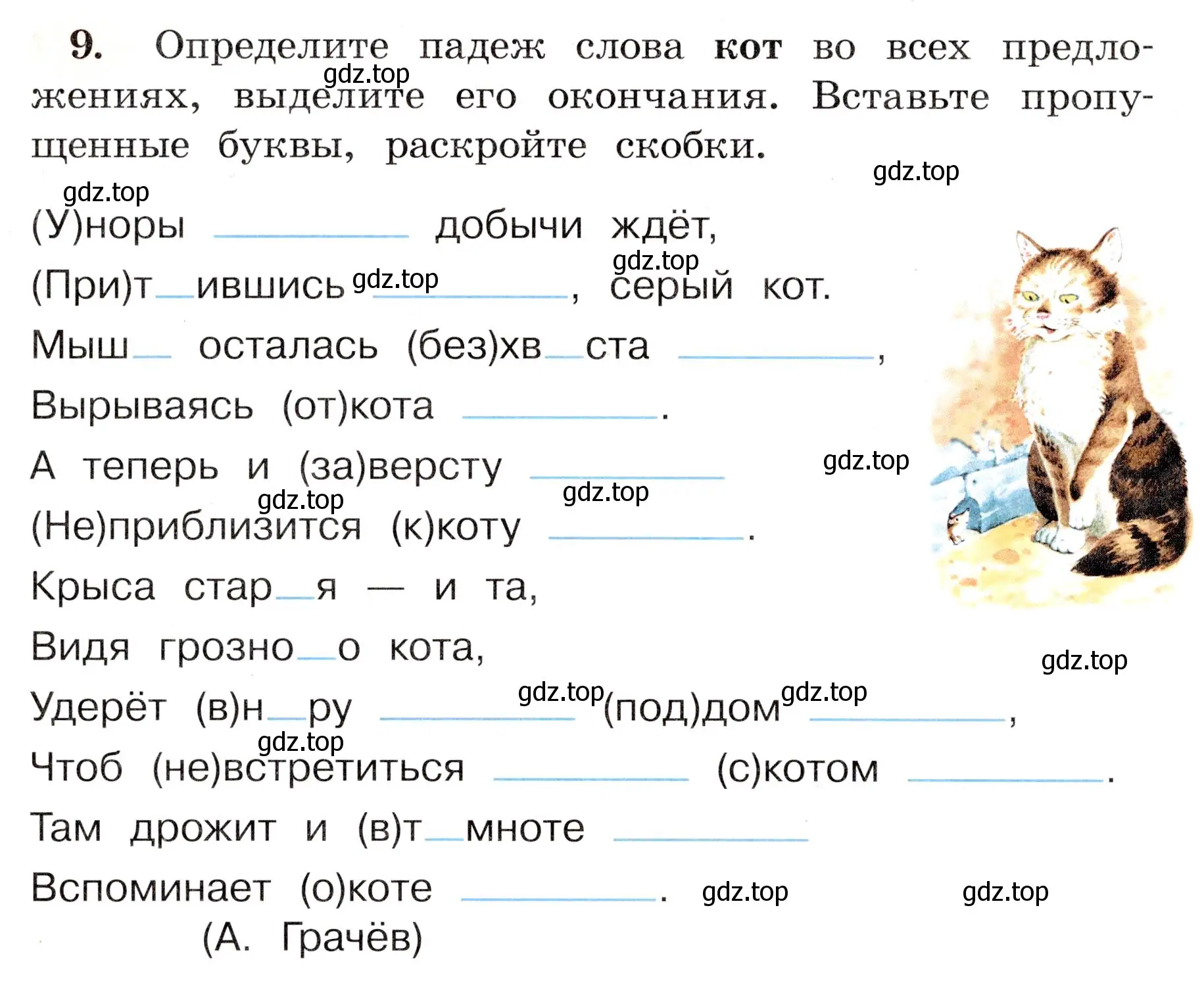 Условие номер 9 (страница 8) гдз по русскому языку 4 класс Климанова, Бабушкина, рабочая тетрадь 2 часть