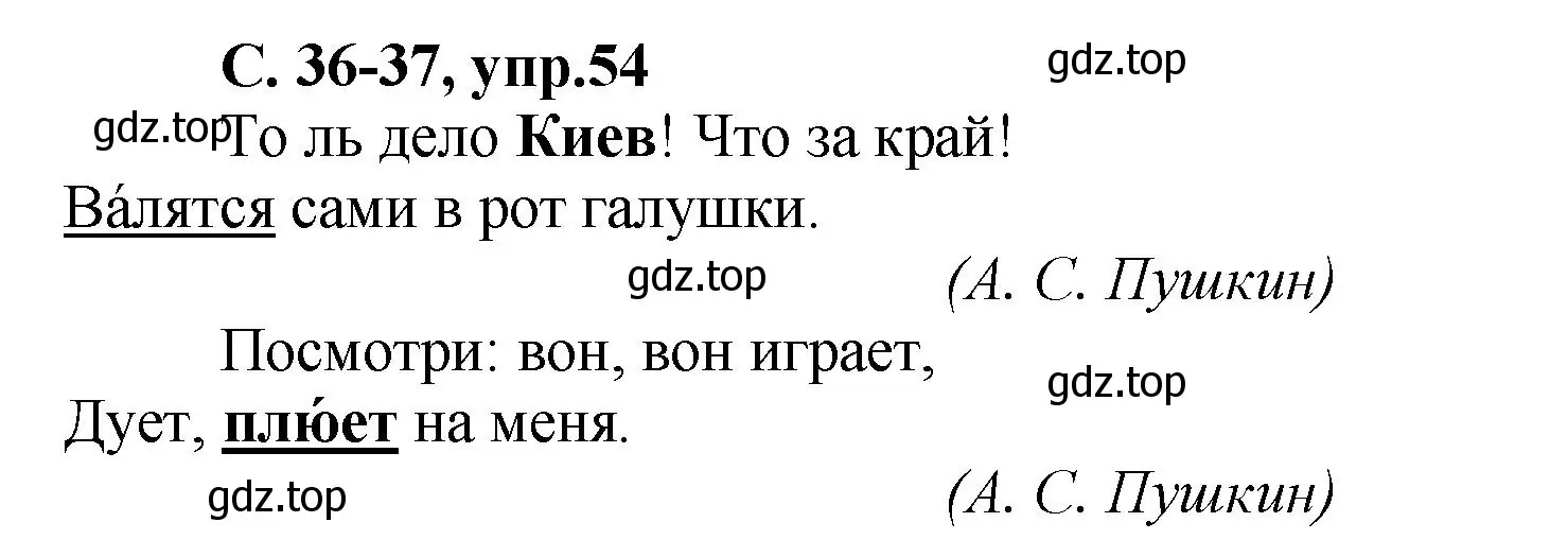 Решение номер 54 (страница 36) гдз по русскому языку 4 класс Климанова, Бабушкина, рабочая тетрадь 1 часть