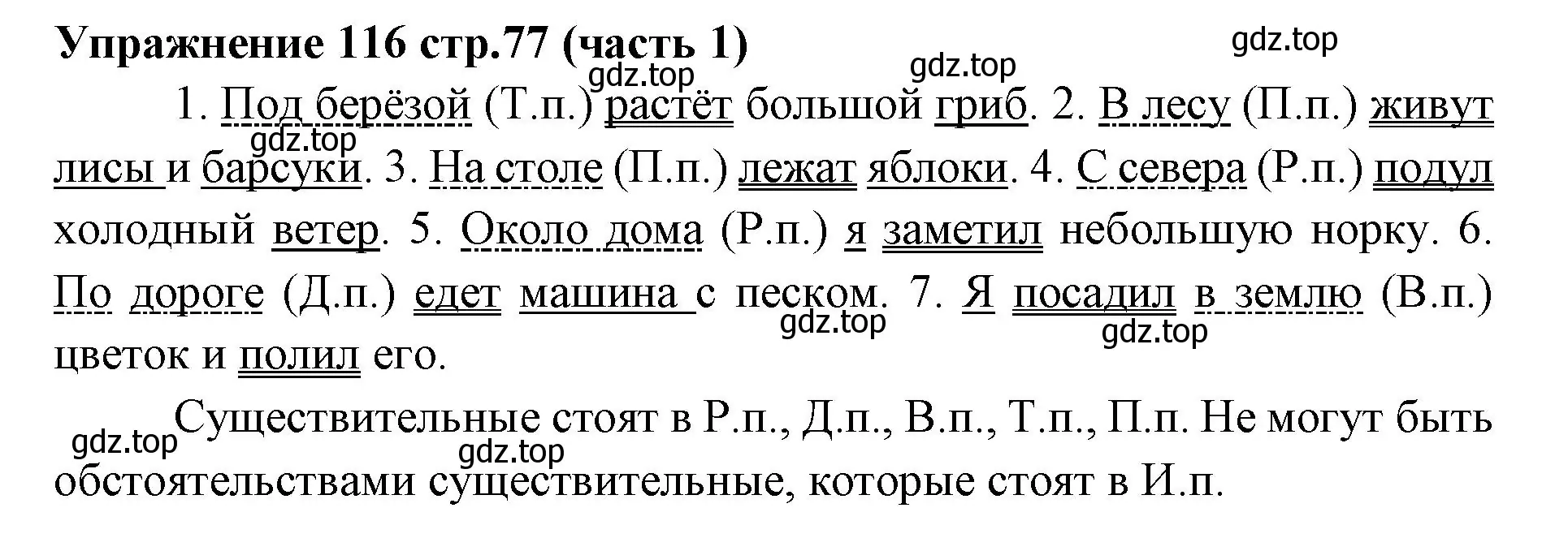 Решение номер 116 (страница 77) гдз по русскому языку 4 класс Климанова, Бабушкина, учебник 1 часть