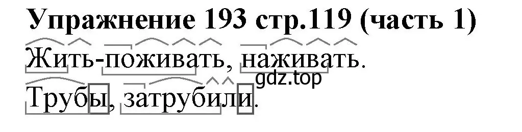 Решение номер 193 (страница 119) гдз по русскому языку 4 класс Климанова, Бабушкина, учебник 1 часть