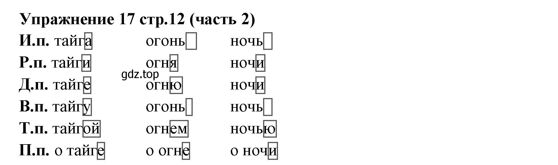 Решение номер 17 (страница 12) гдз по русскому языку 4 класс Климанова, Бабушкина, учебник 2 часть