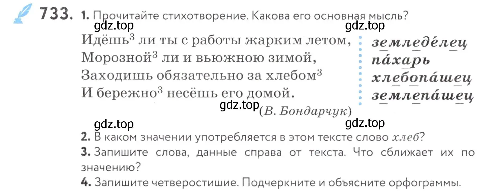 Условие номер 733 (страница 223) гдз по русскому языку 5 класс Купалова, Еремеева, учебник