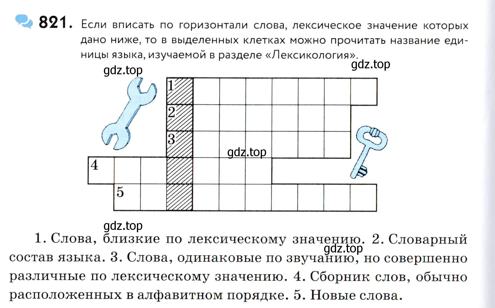 Условие номер 821 (страница 254) гдз по русскому языку 5 класс Купалова, Еремеева, учебник