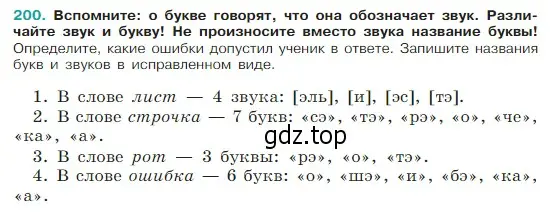 Условие Номер 200 (страница 108) гдз по русскому языку 5 класс Ладыженская, Баранов, учебник 1 часть