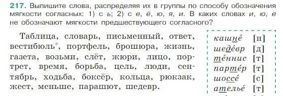 Условие Номер 217 (страница 116) гдз по русскому языку 5 класс Ладыженская, Баранов, учебник 1 часть