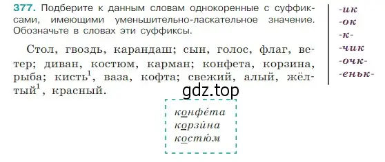 Условие Номер 377 (страница 180) гдз по русскому языку 5 класс Ладыженская, Баранов, учебник 1 часть