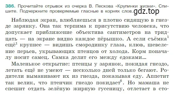 Условие Номер 386 (страница 183) гдз по русскому языку 5 класс Ладыженская, Баранов, учебник 1 часть