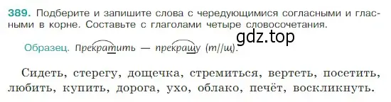 Условие Номер 389 (страница 185) гдз по русскому языку 5 класс Ладыженская, Баранов, учебник 1 часть