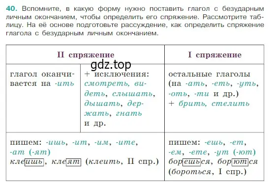 Условие Номер 40 (страница 19) гдз по русскому языку 5 класс Ладыженская, Баранов, учебник 1 часть