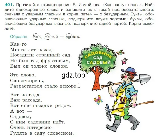 Условие Номер 401 (страница 190) гдз по русскому языку 5 класс Ладыженская, Баранов, учебник 1 часть