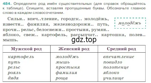 Условие Номер 484 (страница 18) гдз по русскому языку 5 класс Ладыженская, Баранов, учебник 2 часть