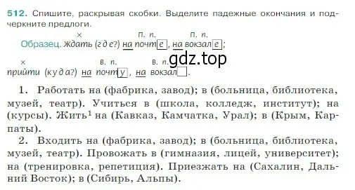 Условие Номер 512 (страница 28) гдз по русскому языку 5 класс Ладыженская, Баранов, учебник 2 часть