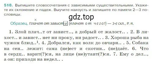 Условие Номер 518 (страница 31) гдз по русскому языку 5 класс Ладыженская, Баранов, учебник 2 часть