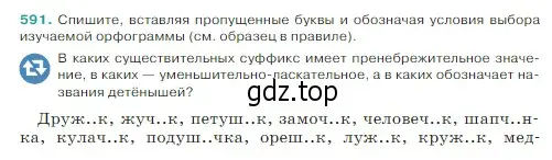 Условие Номер 591 (страница 59) гдз по русскому языку 5 класс Ладыженская, Баранов, учебник 2 часть