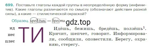 Условие Номер 699 (страница 107) гдз по русскому языку 5 класс Ладыженская, Баранов, учебник 2 часть