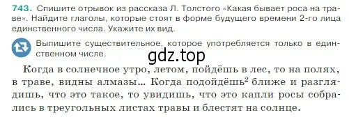 Условие Номер 743 (страница 126) гдз по русскому языку 5 класс Ладыженская, Баранов, учебник 2 часть