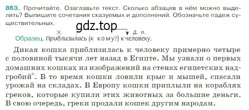 Условие Номер 863 (страница 182) гдз по русскому языку 5 класс Ладыженская, Баранов, учебник 2 часть